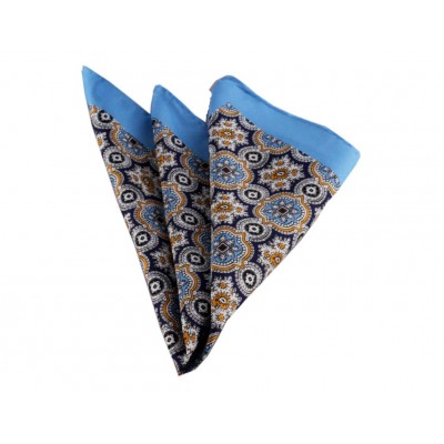 Brianze Mavi Motif Desen Mendil M-47