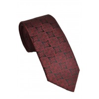 Brianze Motif Desen Bordo Mendilli Kravat 